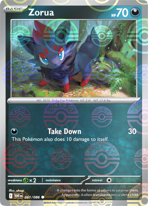 Zorua (061/086) (Poke Ball Pattern) [Scarlet & Violet: White Flare] 