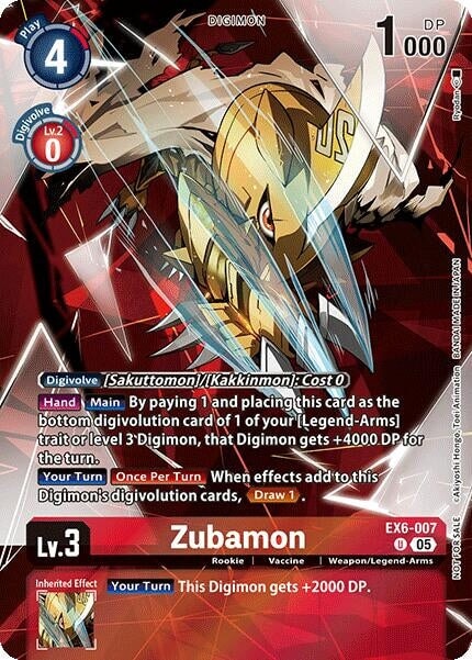 Zubamon (Versus Monsters Legend Pack 2025) (EX6-007 U) 