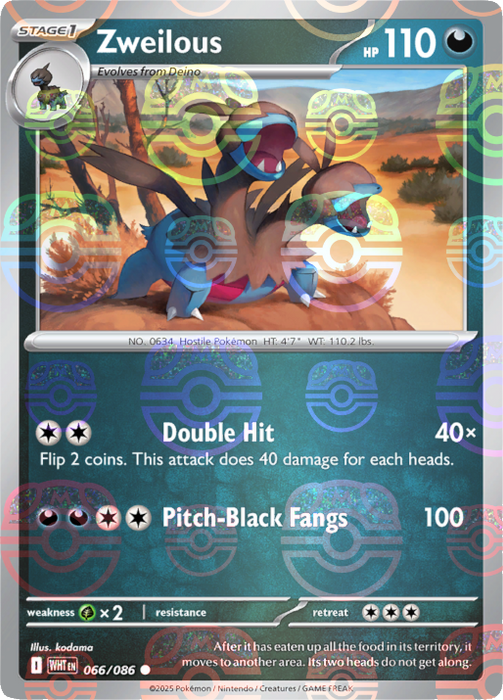 Zweilous (066/086) (Master Ball Pattern) [Scarlet & Violet: White Flare] 