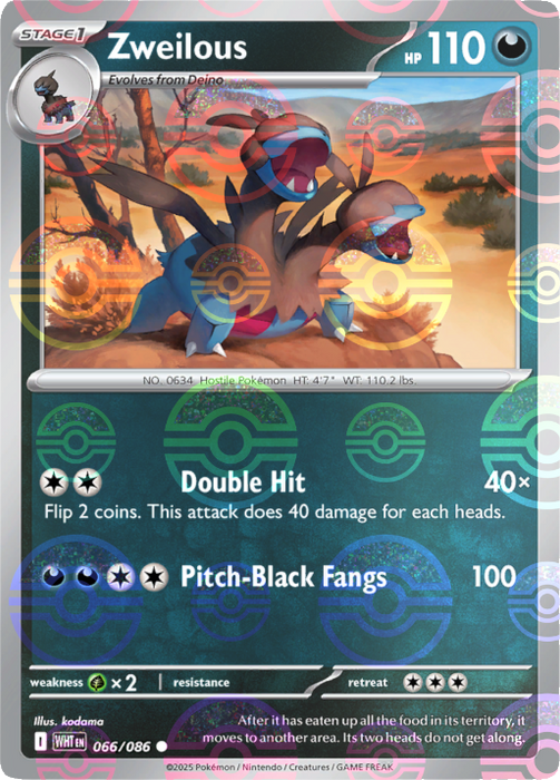 Zweilous (066/086) (Poke Ball Pattern) [Scarlet & Violet: White Flare] 