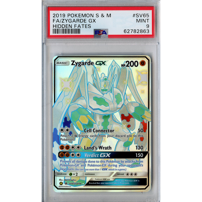 Zygarde GX (SV65/SV94) - Full Art - Hidden Fates [PSA 9] 